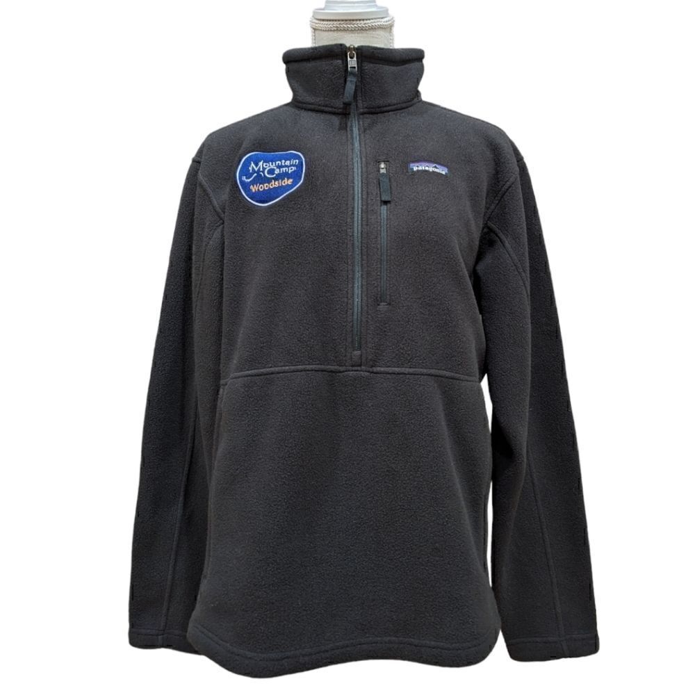 Patagonia Synchilla Fleece Men's Black Marsupial Pullover Size M Style 23000
